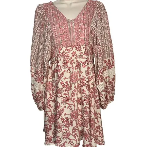 Sincerly Jules | Dresses | Sincerely Jules Boho Babydoll Dress Womens Size  M | Poshmark